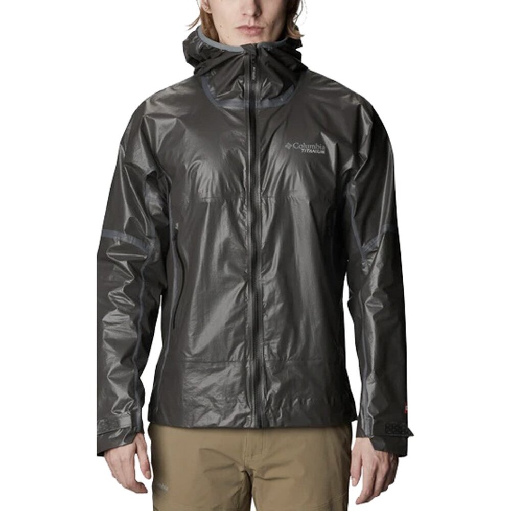 NEW $300 Columbia Titanium OutDry Ex (Extreme) Nanolite Shell Jacket S or M Gray